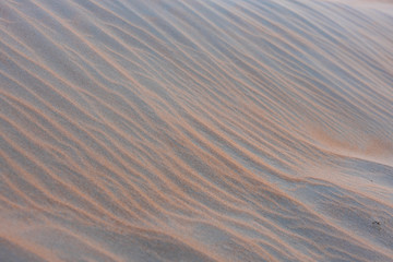Nahaufnahmen von Strukturen einer Sandwüste