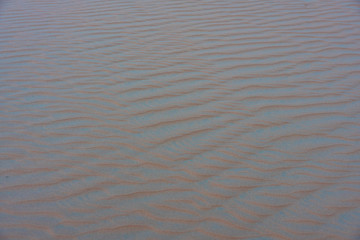 Nahaufnahmen von Strukturen einer Sandwüste