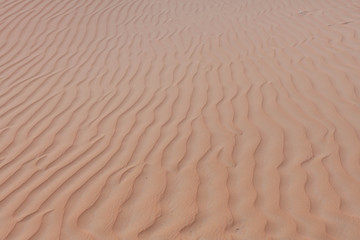 Nahaufnahmen von Strukturen einer Sandwüste