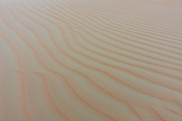 Nahaufnahmen von Strukturen einer Sandwüste