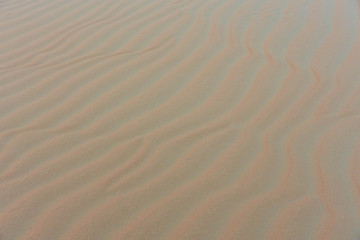 Nahaufnahmen von Strukturen einer Sandwüste