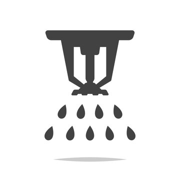 Fire sprinkler icon vector isolated