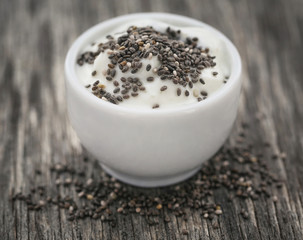 Yogurt with chia seeds