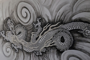 dragon on wall