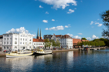 Wonderful sunny day in  Lubeck, Germany