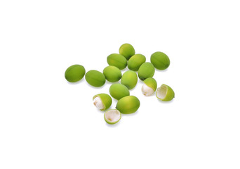 Lotus seeds green Isolated