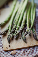 Fresh green asparagus