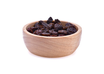 Raisins isolated on white background