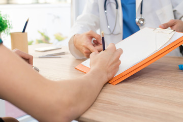 signing the health insurance contract