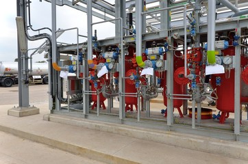 Loading tank trucks technology on the terminal