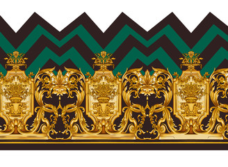 Textile Baroque Pattern  