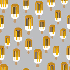 Full ice cream bar vector background