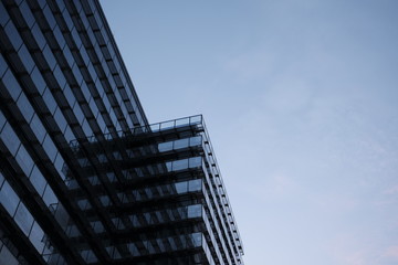 Naklejka premium Glas Architektur Bauwerk Hochhaus