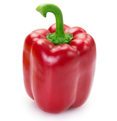 Fresh pepper on white background