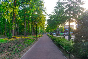 University area in Nijmegen the Netherlands