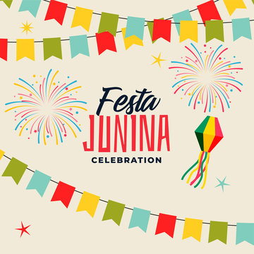 celebration background for festa junina festival