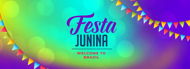 latin american festa junina celebration banner