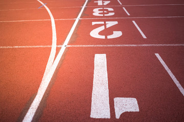 runway sport stadium with light