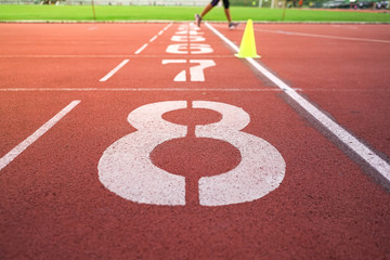 runway sport stadium with light