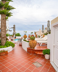 Details of Santorini Island in Greece, one of the most beautiful travel destinations of the world.