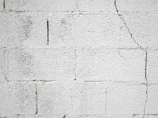 Concrete block wall texture background white image