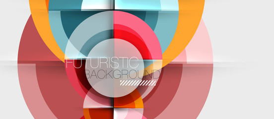 Obraz premium Circular geometrical design template