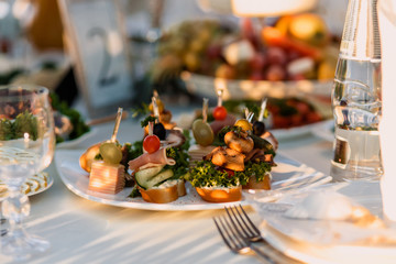 table set for dinner
