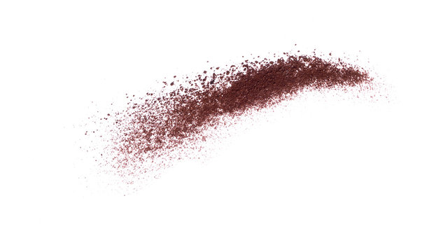 Coffee powder isolated on white background