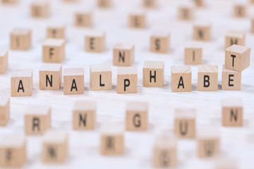 analphabet holzwürfel hintergrund