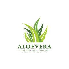 ALOE VERA SKIN CARE GEL LOTION LOGO ICON