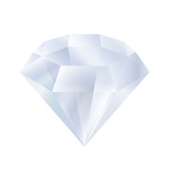 Vector illustration of diamond isolated on white background.