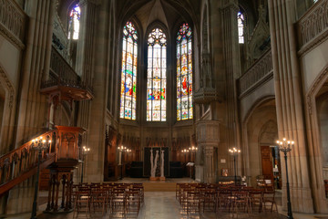 interior of catholic church