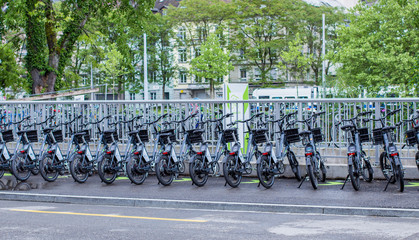 Bicycle parking in Zurich