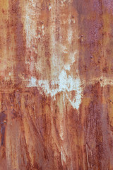 Old Weathered Corrugated Rusty Metal Texture