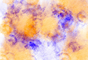 Background of watercolor paint stains. brush strokes.