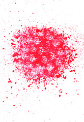 Bright watercolor stains on a light background. Brush strokes.