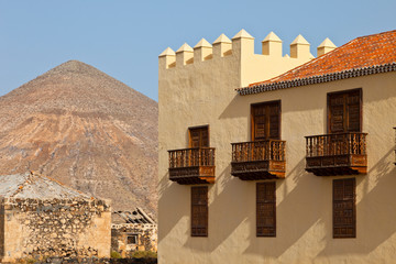 Casa de los Coroneles. Pueblo La Oliva. Isla Fuerteventura. Provincia Las Palmas. Islas Canarias. España