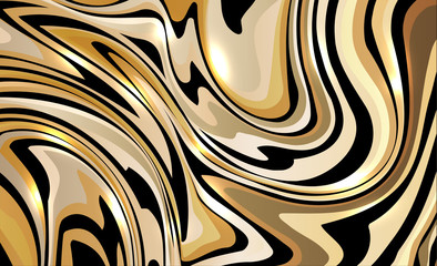 Luxury golden abstract background with colors mixing up and creating artistic texture