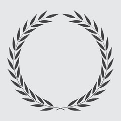 icon laurel wreath, spotrs design - vector illustration