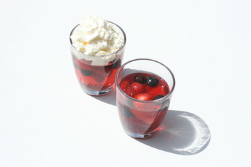 Götterspeise mit Obst