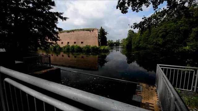 Impressions from Western Ditch in Citadel Park in Berlin Spandau on August 23, 2016, Germany