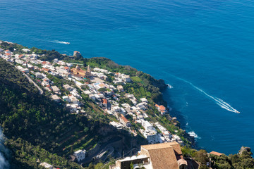 Fototapeta na wymiar Path of the god called Sentiero Degli Dei at Amalfi Coast. Italy