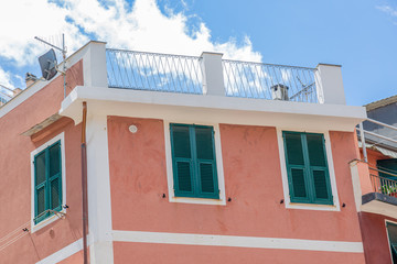 Windows on old building