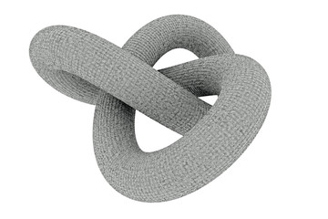 3d rendering of concrete knot