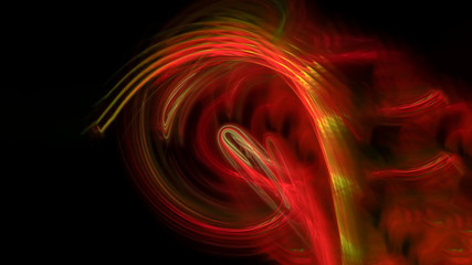 Computer generated abstract spiral fractal flame image .