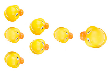 Plastic yellow duck toy