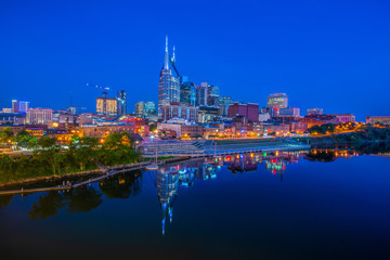 Fototapeta na wymiar Downtown Nashville, Tennessee, USA Skyline