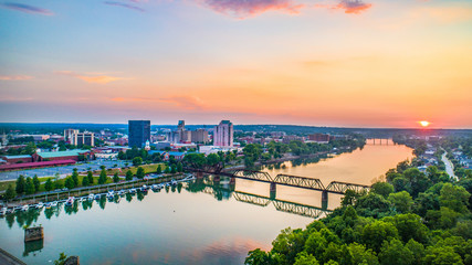 Augusta, Georgia, USA Aerial - obrazy, fototapety, plakaty