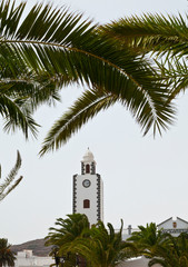 Fototapeta na wymiar Iglesia. Pueblo San Bartolomé. Isla Lanzarote. Provincia Las Palmas. Islas Canarias. España