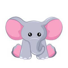 Vector design of tender elephant